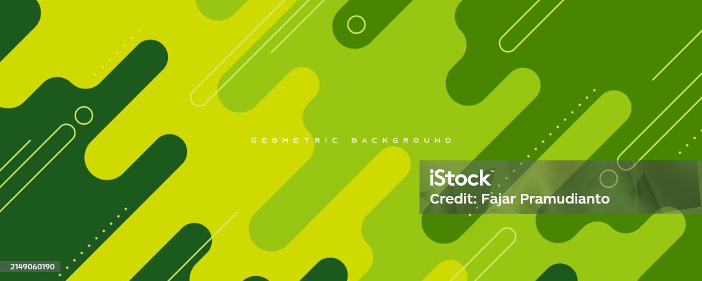 Abstract Dynamic Green Background Diagonal Geometric Shape Design ...