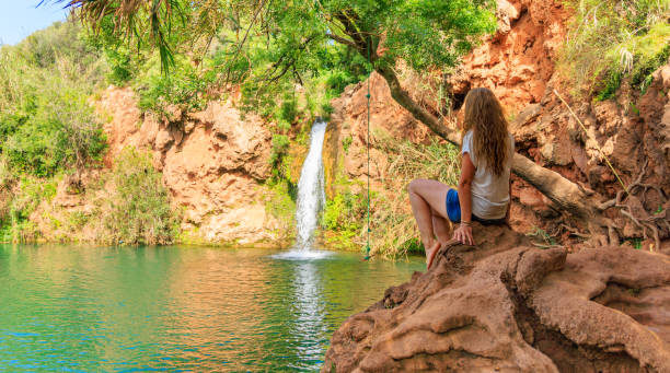 istock Idyllic tropical waterfall in Portugal 2149060193