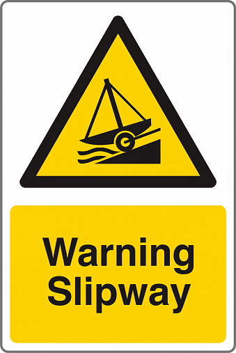ISO 7010 Standard Symbol Safety Sign Warning Slipway