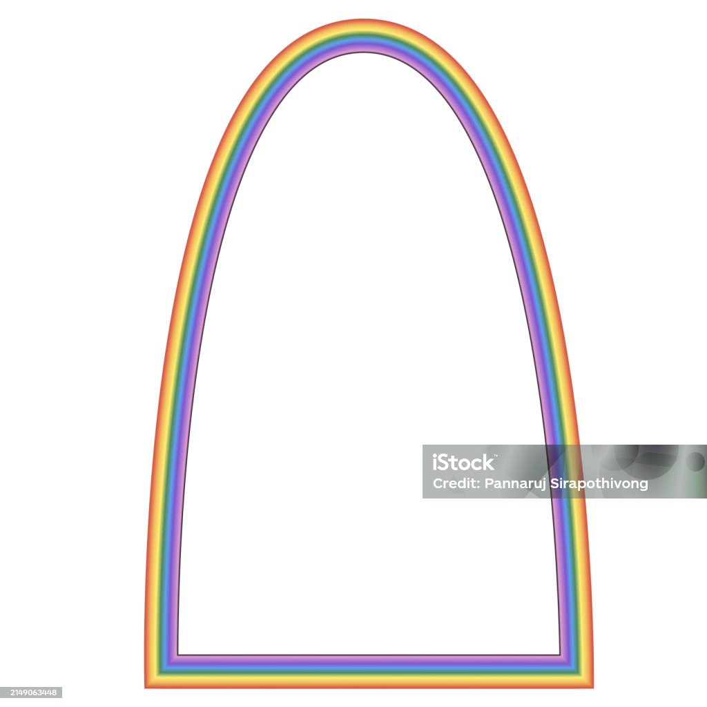 Arch Rectangle Vector Parabolic Arch Rainbow Frame Architectural Arch Rectangular Frame ...
