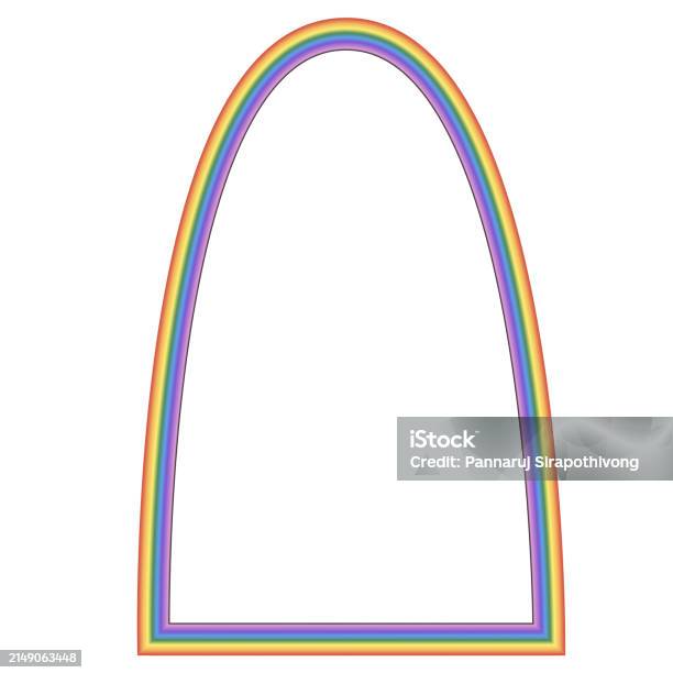 Arch Rectangle Vector Parabolic Arch Rainbow Frame Architectural Arch Rectangular Frame ...