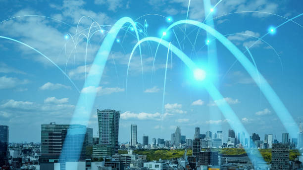 istock Smart city and communication network concept. 5G. IoT (Internet of Things). Telecommunication. 2149067123