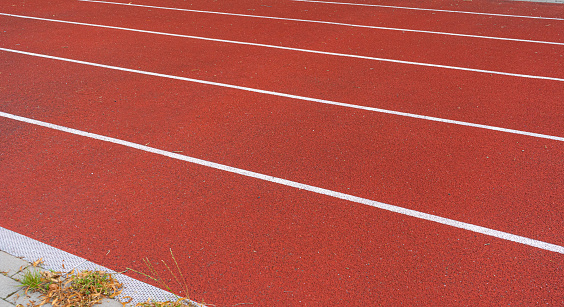 Red Stadium Coverage Texture, Treadmill Textured Background, Jogging Field Pattern, Red Stadium Rubber Crumb Running Track