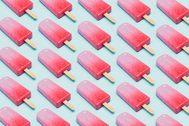 istock Ice cream stick, Popsicle, Minimal summer concept, Isometric view. 2149067859