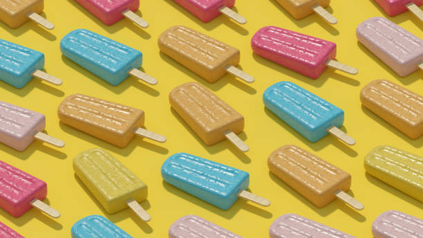 istock Ice cream stick, Popsicle, Minimal summer concept 2149068547