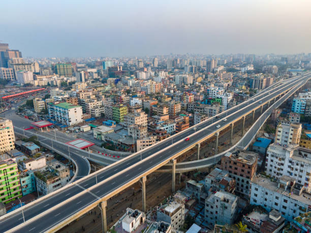istock Dhaka Cityscape. Dhaka Elevated Expressway. Multilane highway of Dhaka 2149069558