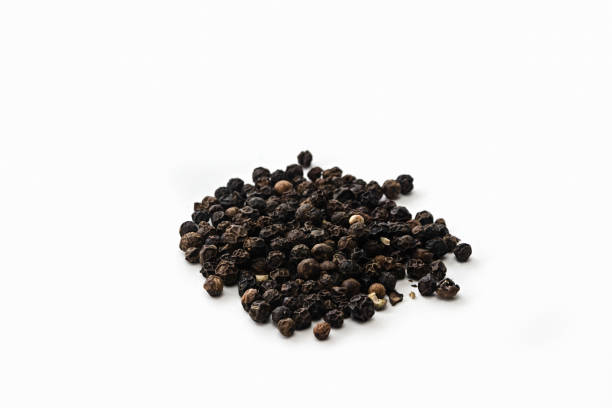 istock A bunch of hot peppercorns on a white background. Isolated 2149075807
