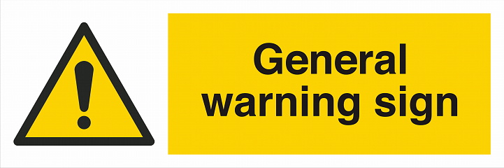 ISO 7010 Standard Symbol Landscape Safety Sign Warning General sign