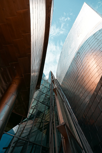 Bilbao, Vizcaya, Spain - november 2, 2022: Guggenheim Bilbao museum, Bilbao, Spain, travel destinations. Frank Gehry 1997