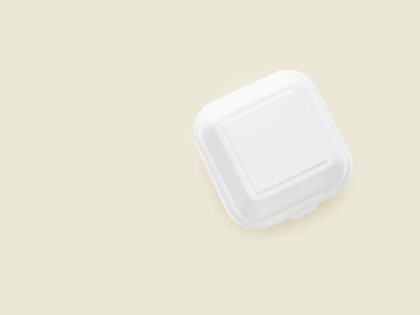 istock Food box container for delivery or takeout isolated on beige background 2149081305