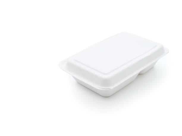 istock Food box container for delivery or takeout isolated on white background 2149081321