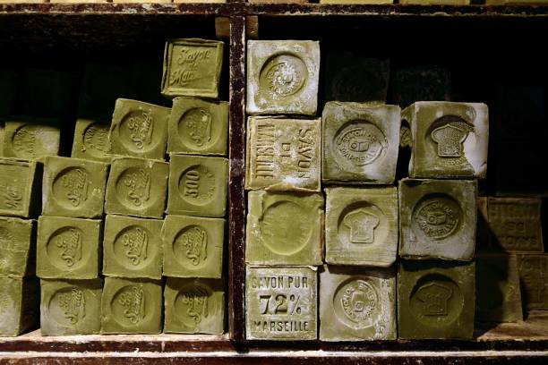 istock Handmade marseille soap from pure olive oil 2149081926