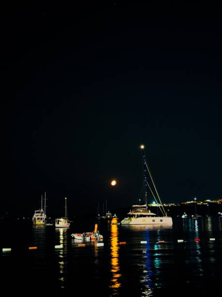 istock Mugla Bodrum Moon and Boats 2149083509