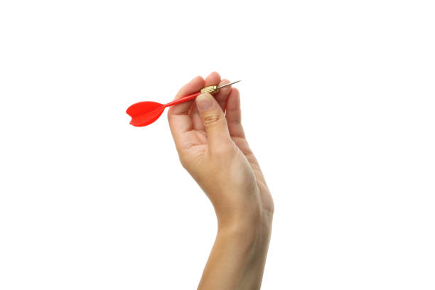 istock PNG, darts, dart in hand, isolated on white background 2149084380