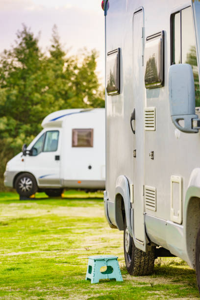 istock Rv motorhome on nature. Holidays trip. 2149085841