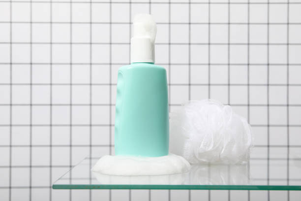 istock A bottle with a care product in foam. 2149088128
