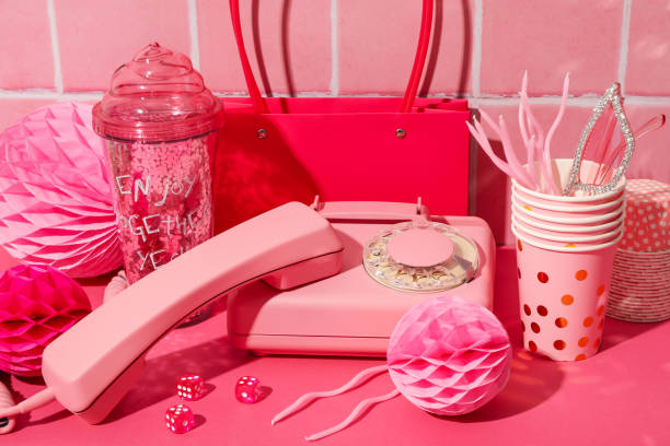 Barbiecore, concept of style with pink color, Barbiecore style