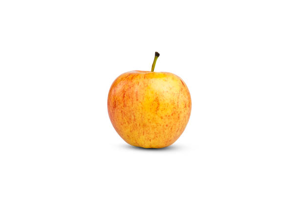 istock Yellow apple isolated on white background. Close-up. 2149090868