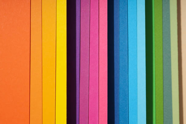 istock Mockup, abstraction, colorful colored paper, top view 2149093213