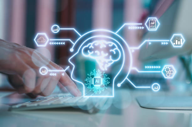 istock ai technology using in business trading researching investment concept, businessman using computer keyboard with ai tech icons 2149094289