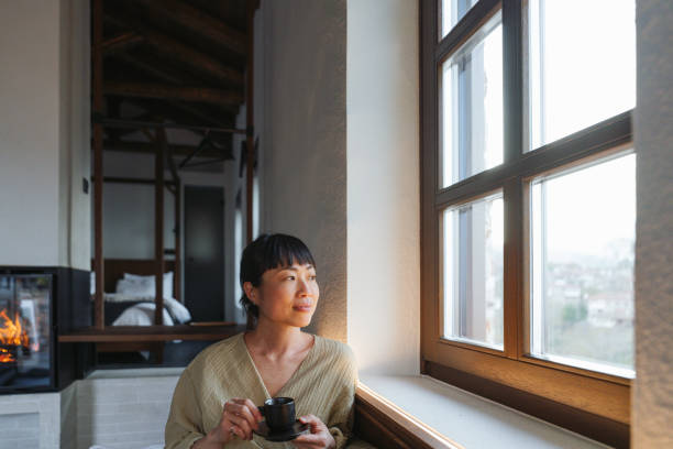 istock Enjoying my first cup of tea 2149096232