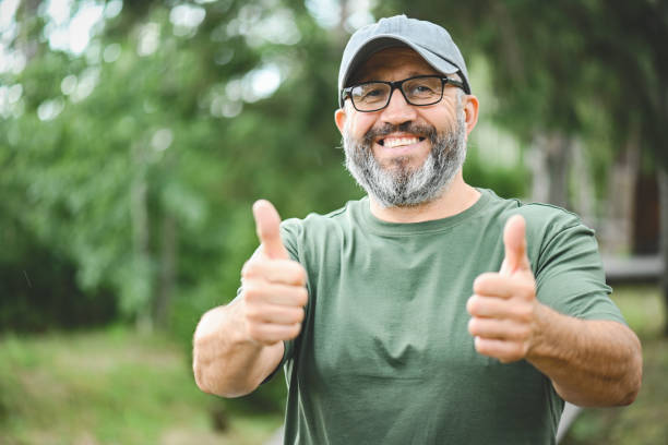 portrait mature adult man