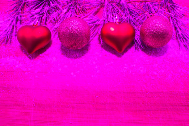 Christmas tree decorations and baubles for Christmas in beautiful colors