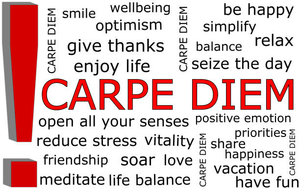 istock Carpe Diem Wordcloud on white background - illustration 2149096865