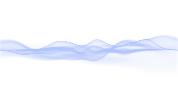 istock Waves of blue particles looks like smoke 2149098256
