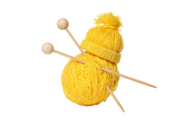 PNG, Cozy hobby - knitting, isolated on white background