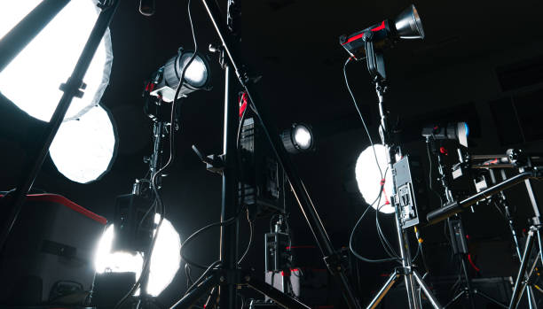 istock Powerful LED Video Studio Lighting and Photo Flashlights Equipment 2149100039