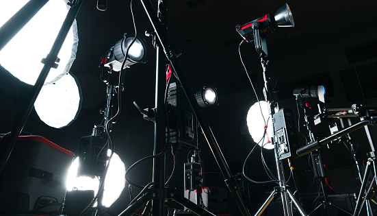 Modern Professional LED Video Studio Lighting and Photo Flashlights Equipment