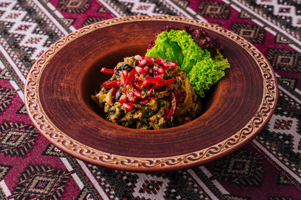 istock Traditional eastern salad served in clay bowl 2149103067