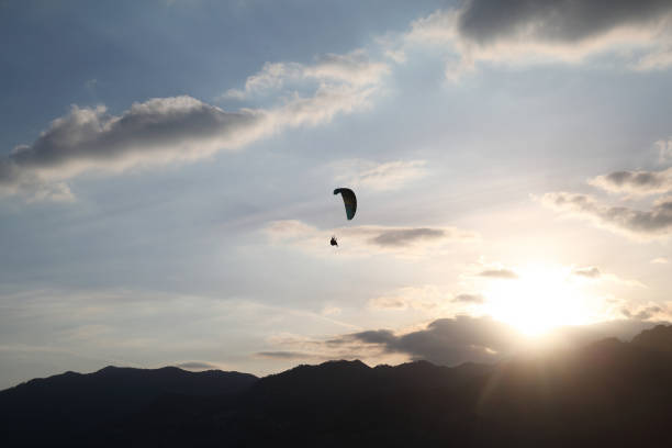istock Paragliding on the lake Garda 2149104094