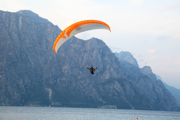 Paraglising on the lake Garda