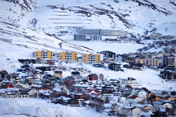 istock Hammerfest cityscape in winter. 2149105064