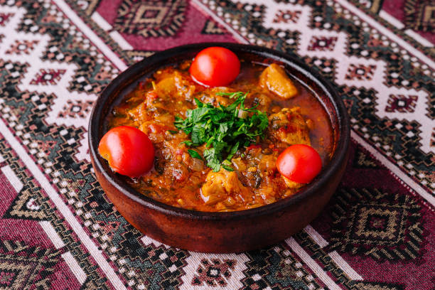 istock Traditional clay pot stew with fresh herbs 2149107086