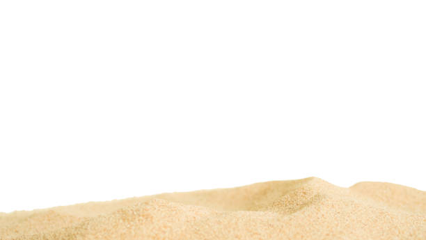istock Sand Beach Isolated White Background Texture Summer Desert Zen Garden Coast Ocean for Vacation, Hot Summer Tropical Scene Chill Nature, Summer Time Yoga Holiday Dune Pile Dry Brown Heap Particle. 2149108901