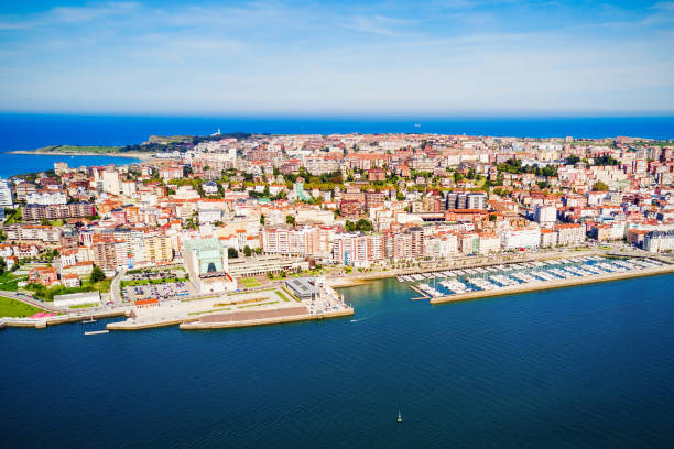 istock Santander city aerial view, Spain 2149109435