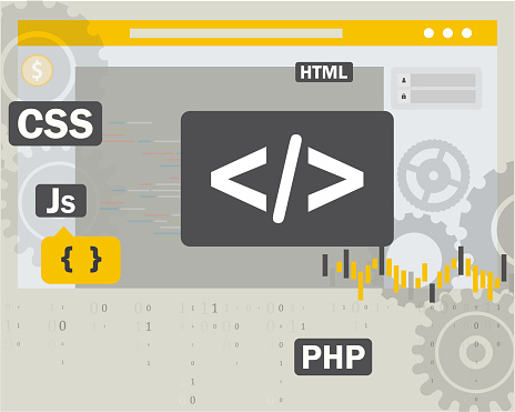 Ilustración de Ilustración Vectorial De Desarrollo Programación Y ...