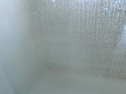 Hard Water Residue on Glass