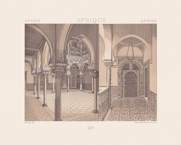 istock Structure of a Moorish residential building, chromolithograph, published in 1888 2149117271