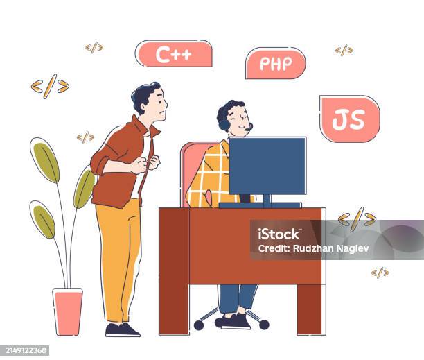 Programming Skills Vector Simple Stock Illustration - Download Image ...