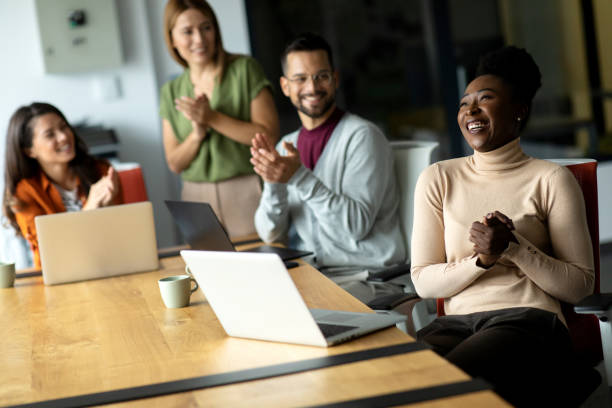 istock Business team in the office having meeting 2149122847
