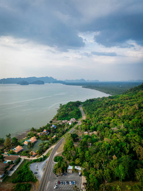 Aerial view from Khao thong hill, Krabi, Thailand