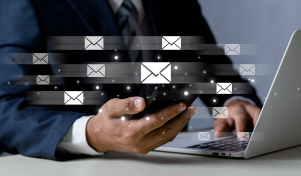 istock New email notification ideas for business email communication and digital marketing. Inbox that receives electronic otifications. 2149124099