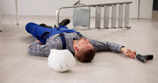 istock Handyman Injured After Falling From Ladder 2149125491