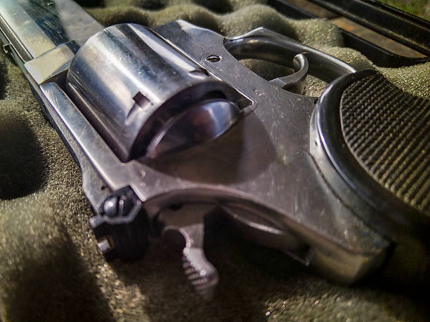 istock Revolve gun closeup detail shot 2149125836