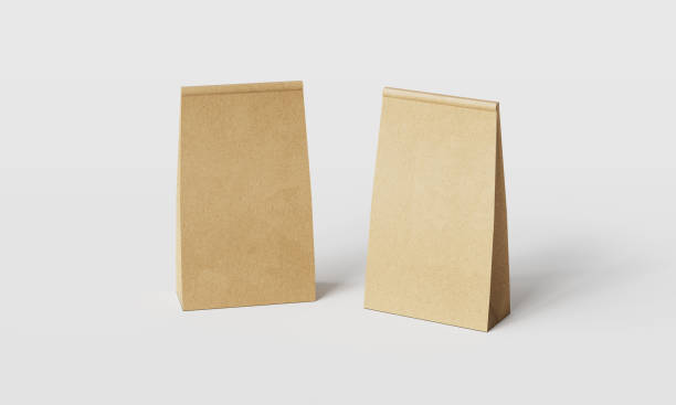 istock kraft Paper Takeout Bag Mockup. 3D Rendering 2149125850