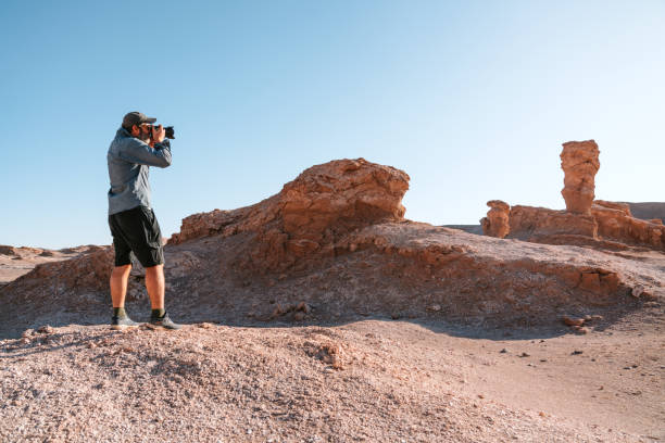 istock Photographer Capturing Rock Formations in Atacama, Chile 2149127360